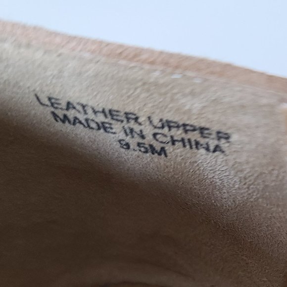 TALBOTS / FRANCESCA SUEDE DRIVING FLATS / TAN SUEDE Size 9.5 New- no box - Picture 7 of 9